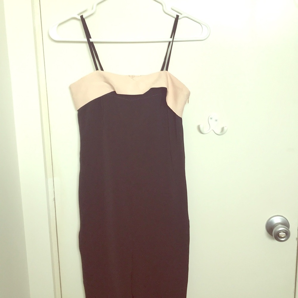 Zara black silk jumpsuit size XS